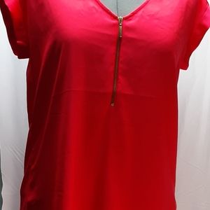 Express Womens' Orange  V- Neck Shirt Size SP
